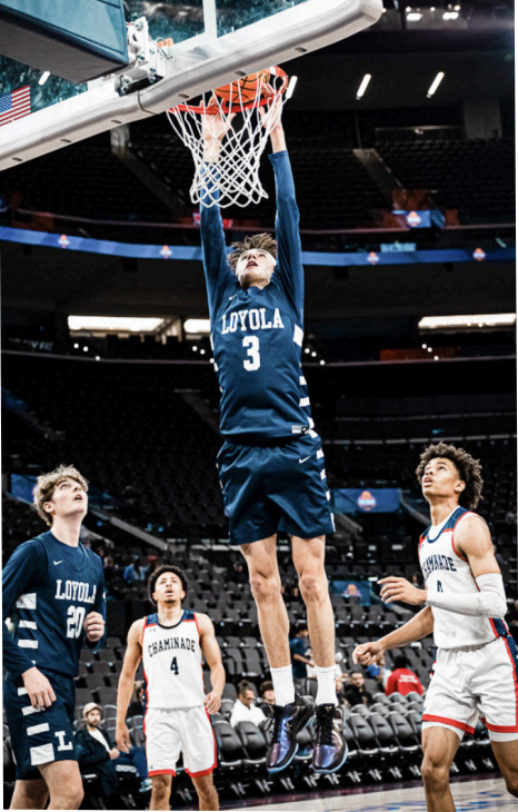 JACK JEFFREY '26 ATTACKS the rim at Intuit